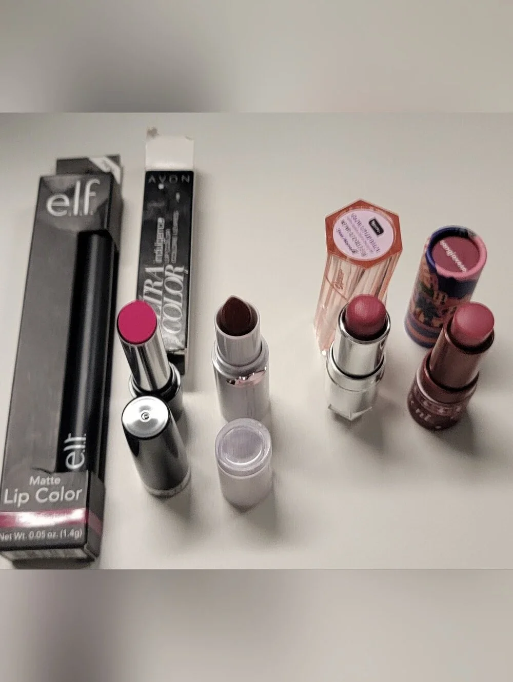 Assorted Women's Lipstick Set — Pink, Mauve & Deep Brown Shades
